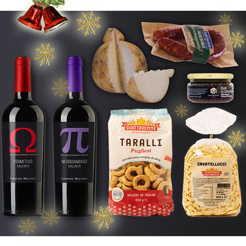 Korb-Natale-Weihnachtspräsente-Geschenkideen-Weihnachtsbox-weißwein-rosèwein-rotwein-Käse-Vinorosso-vini-italiani-Christmas-lidivineshop-004